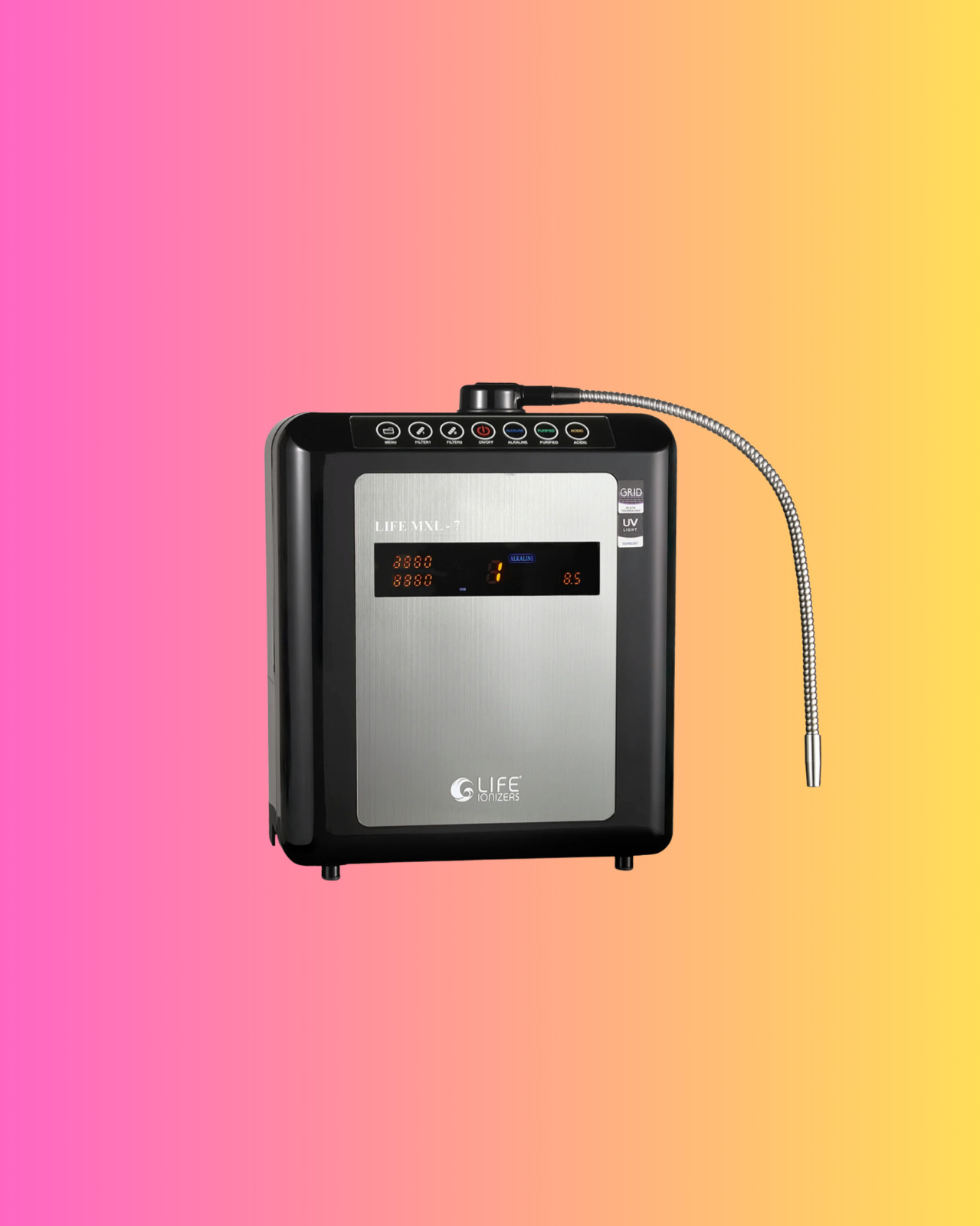 Life Ionizers MXL-7™ Alkaline Water Ionizer + Hydrogen Boost Unit