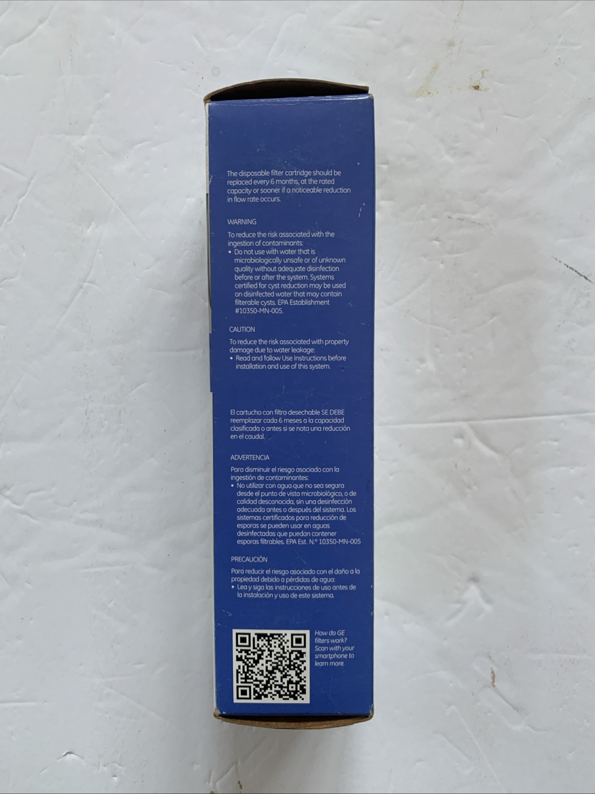 NEW GE Refrigerator Water Filter Cartridge SmartWater Genuine OEM MSWF *Read*