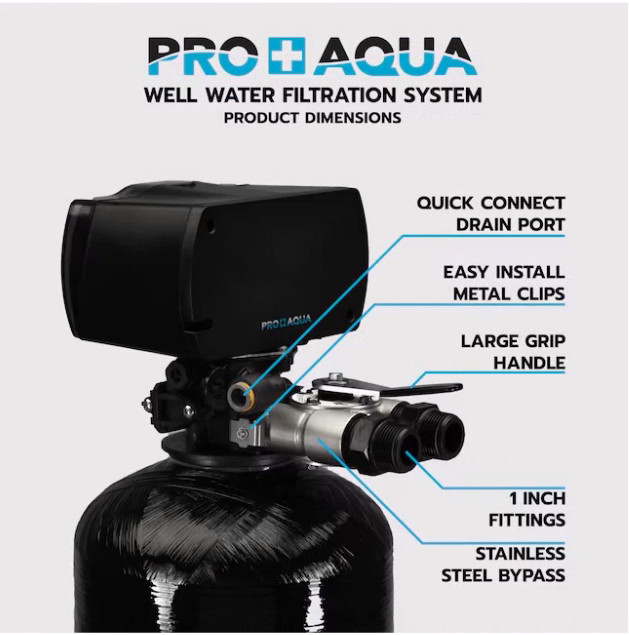 PRO+AQUA PRO-WELL Whole House Well Water Filter System 10 GPM Single Stage SALE