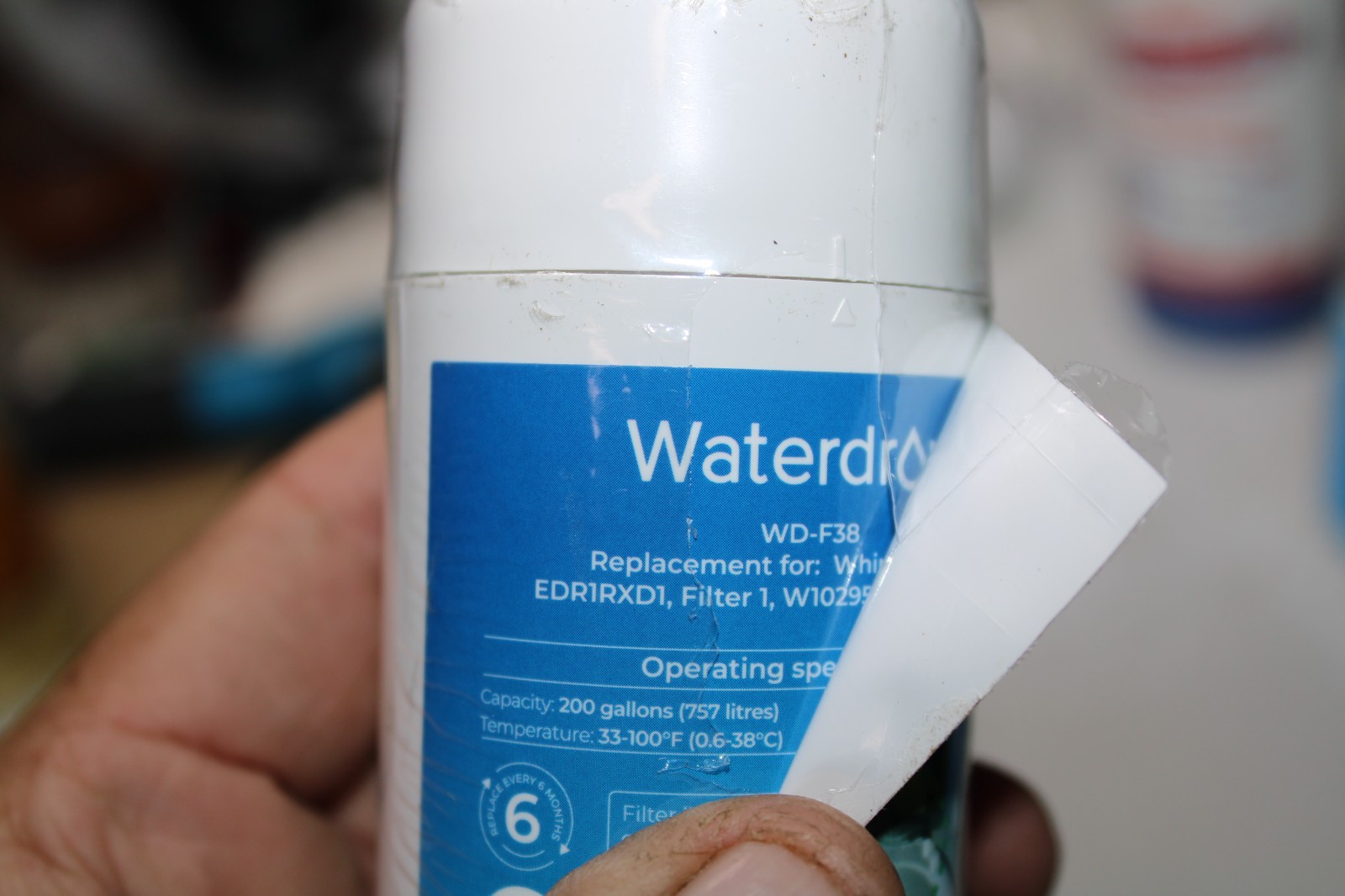Waterdrop wd-f38 Filter EDR1RXD1 Replacement – Sealed