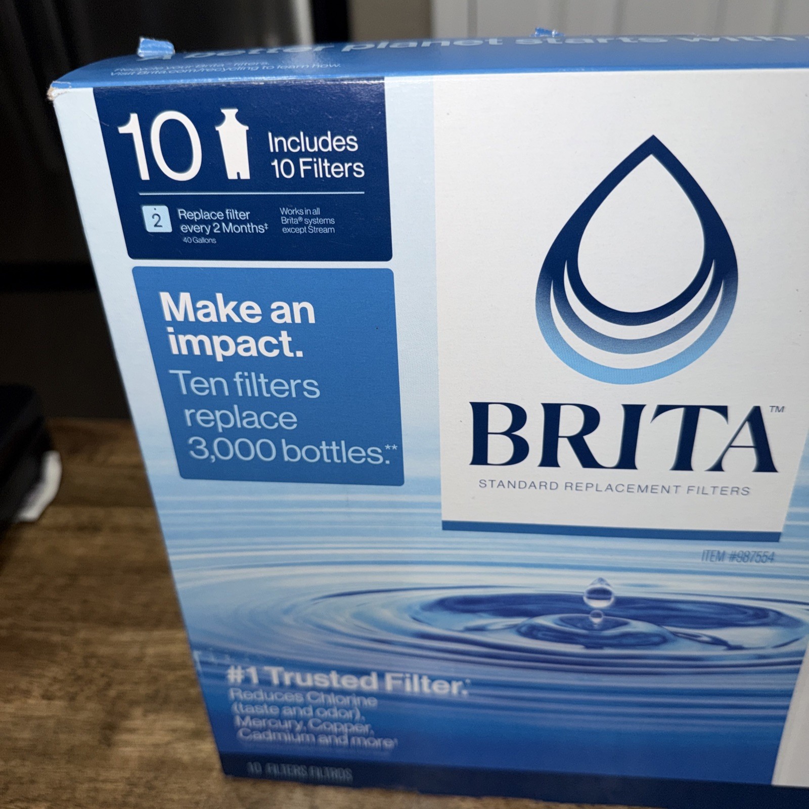 New Brita Replacement Water Filters, 10-pack