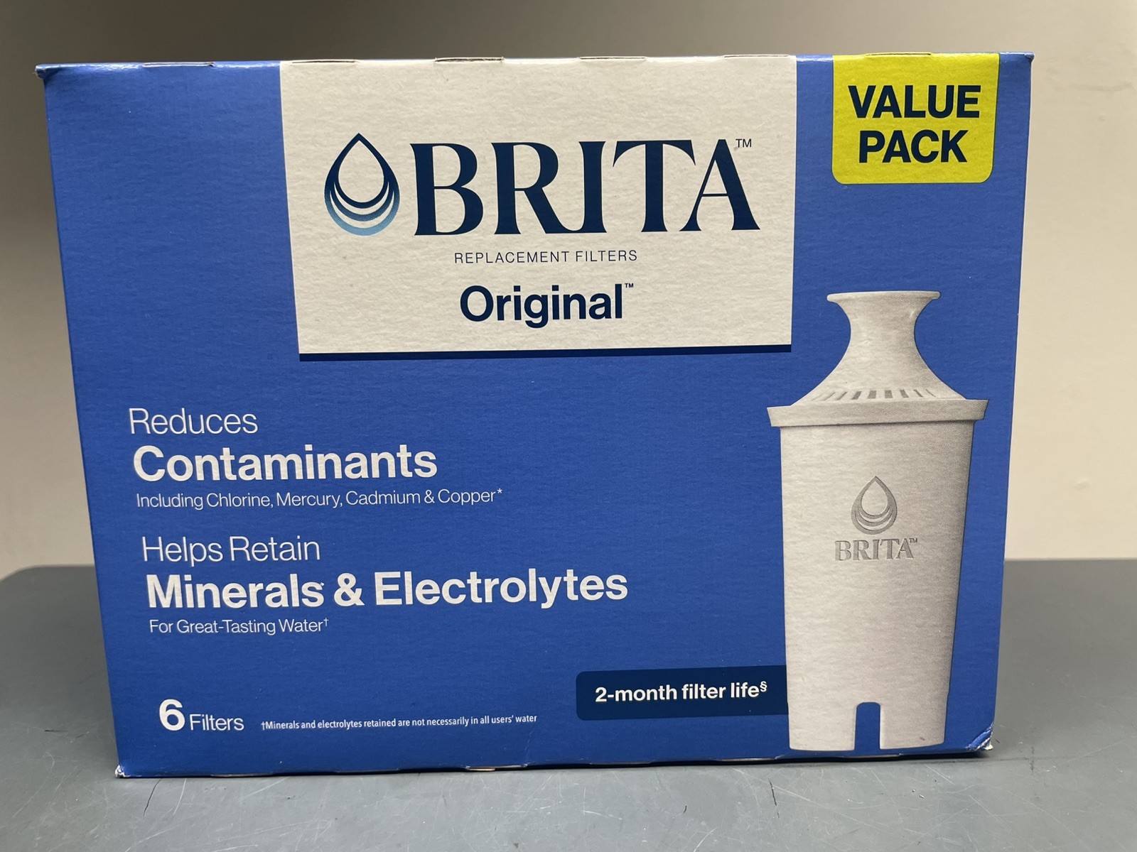 Brita Original Water Filter Replacement 6 Pack Pitcher Dispenser 36417