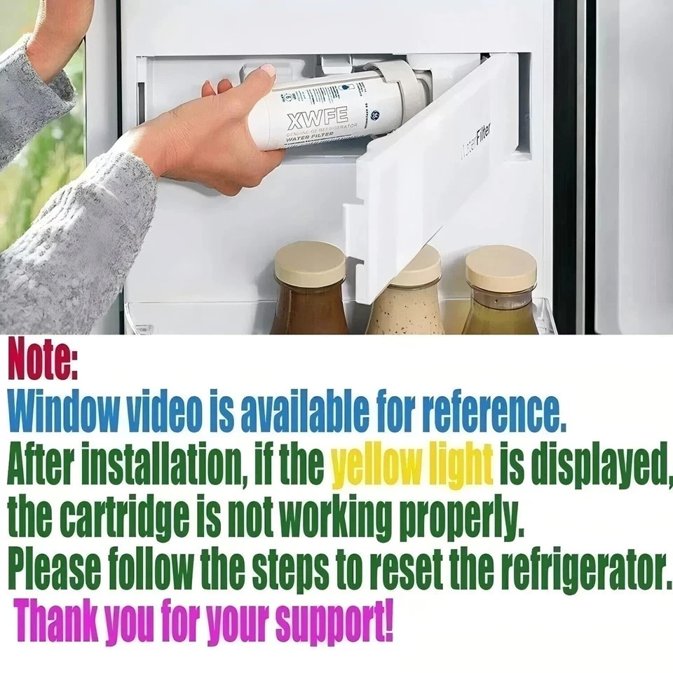 New GE XWFE Replacment Refrigerator Water Filter Without Chip