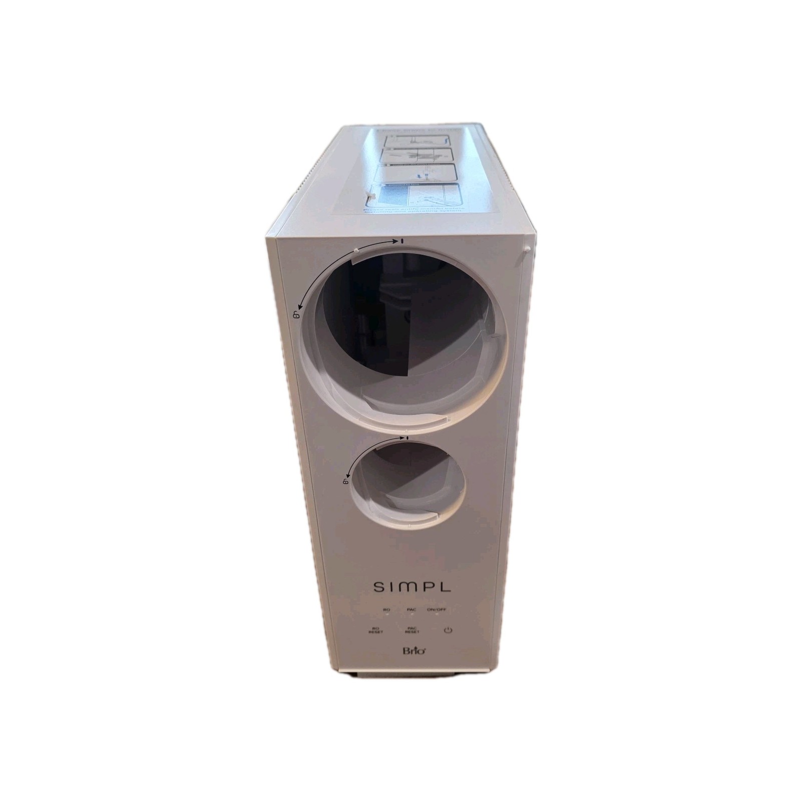 Brio SIMPL Reverse Osmosis Tankless Water Filter System 4-Stage | 600GPD No Filt