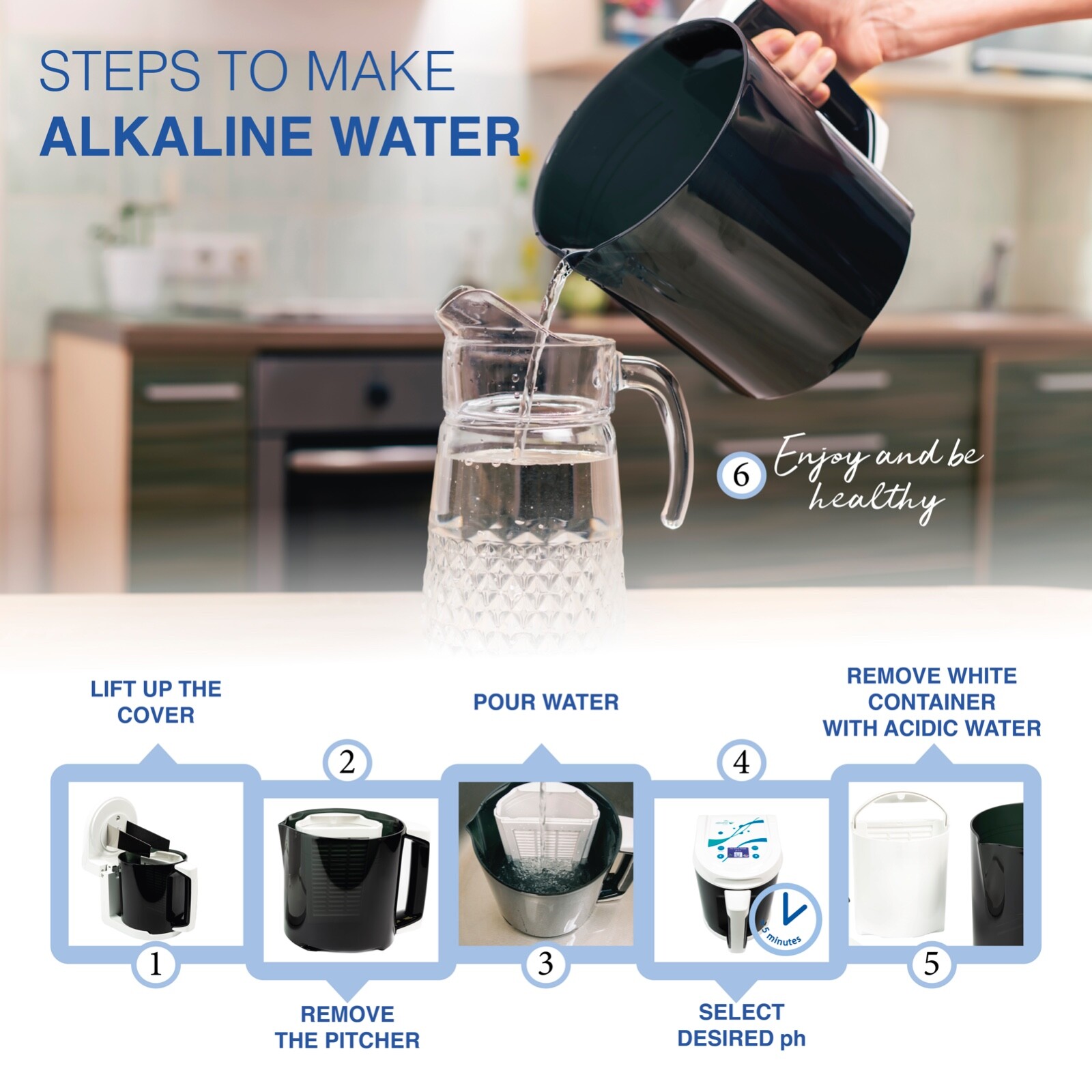 WaterAg 3in1 Water Ionizer | Alkaline Water Machine | Colloidal Silver Generator