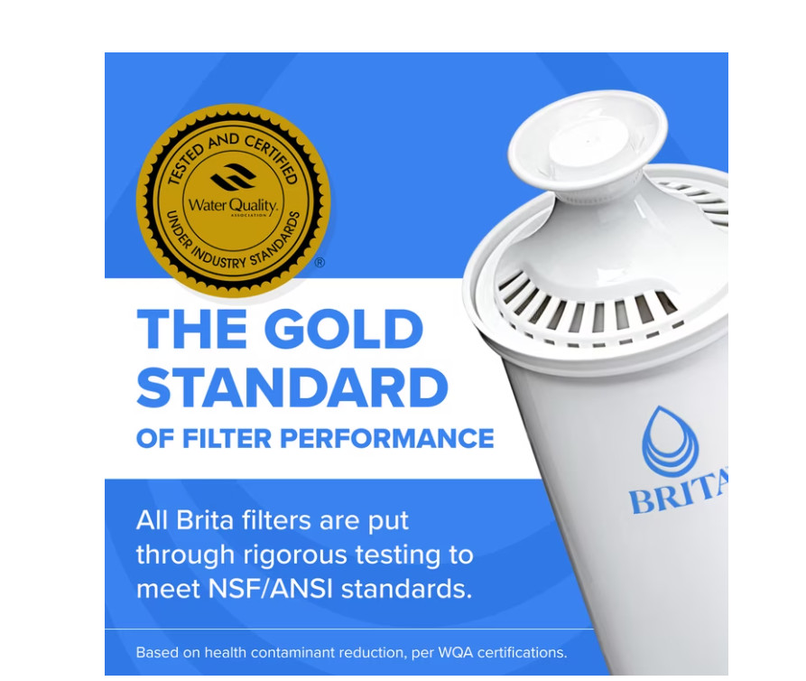 Brita 27-Cup Extra Large Plastic Water Filtration Dispenser, Black, Brita Filter
