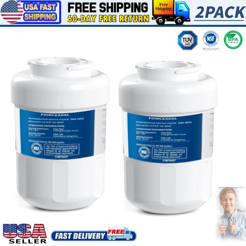 2pack filter For GE MWF MWF MWF 46-9991 Smartwater Fridge Water Filter