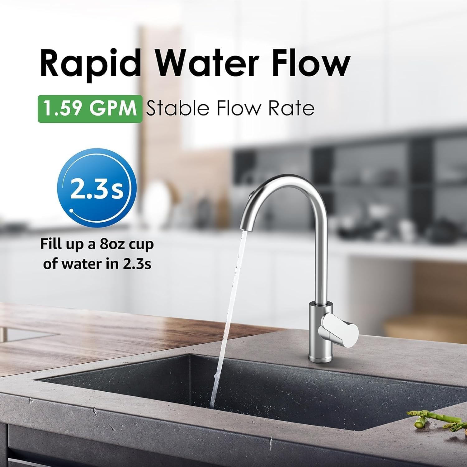 Waterdrop 3-Stage Under Sink Water Filter Replacement for TST-UF, 2P1+U2+C3 (4)