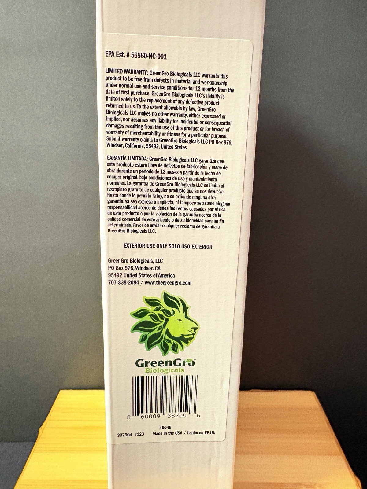 GREENGRO Large Capacity Water Filter CARTRIDGE Garden Piece Removes Chlorine NEW
