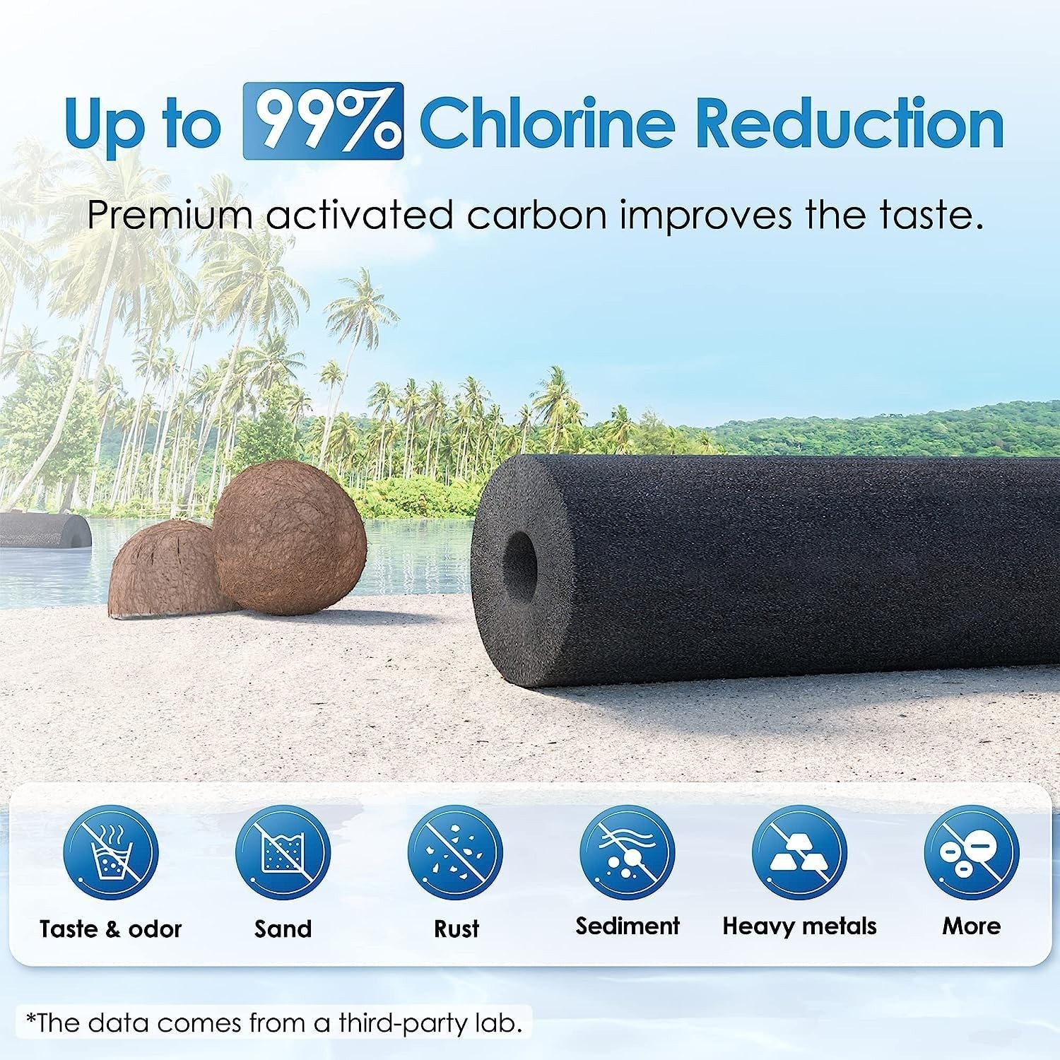 Sistema de filtrado de agua por gravedad, reduce el plomo y hasta un 99% de clor