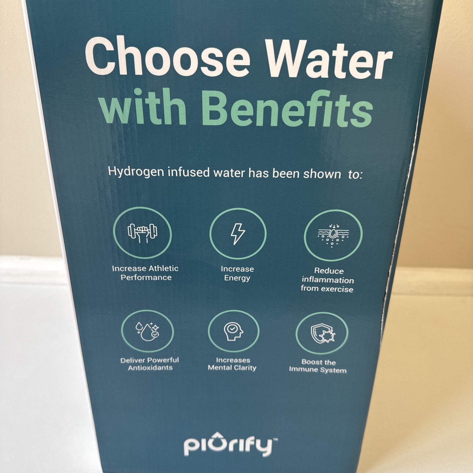 Piurify Hydrogenator Water Machine Pitcher Hydrogen Magnetic H2O Water BPA Free
