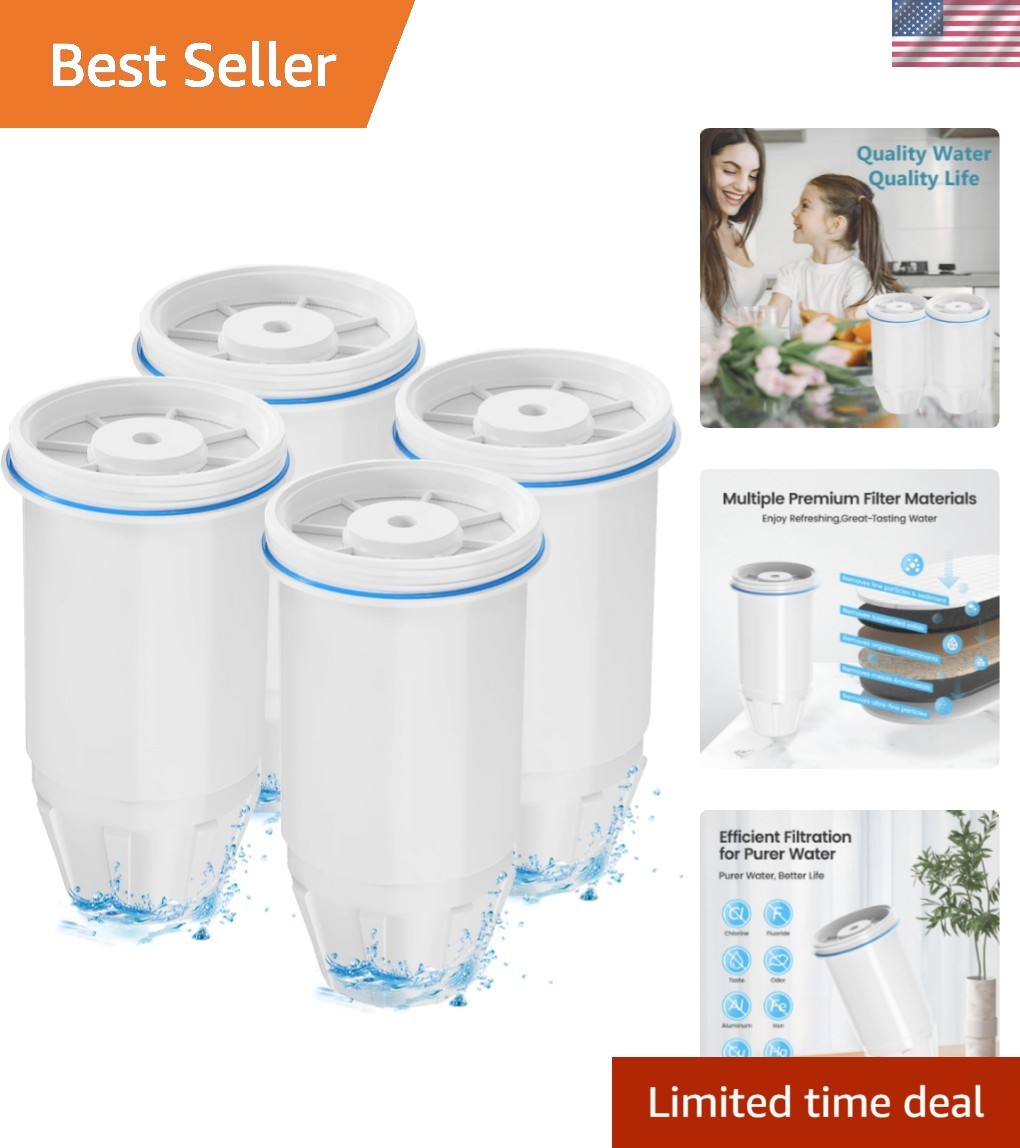 Water Filter Replacement for zero Pitchers and Dispenser,fit for ZR-001 ZR-00…