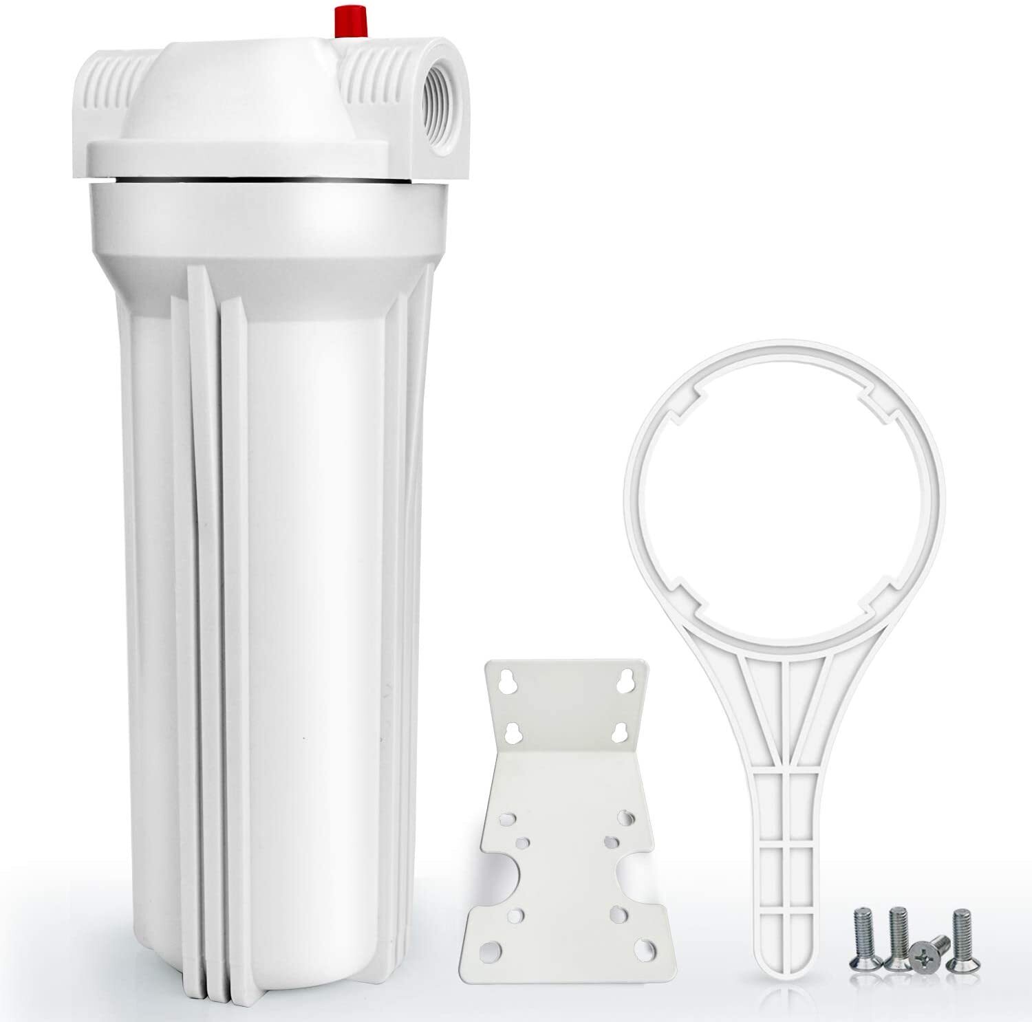 2 Pack 10 Inch Whole House Water Filter Housing for 10″ x 2.5″ Filters RO System
