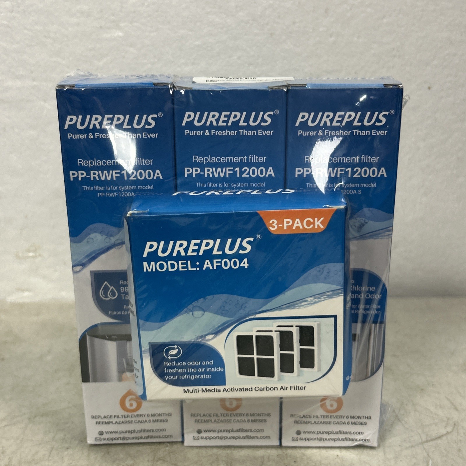 4 PACK Fit For LG Kenmore Elite 9690, ADQ360061 Water and Air Filter