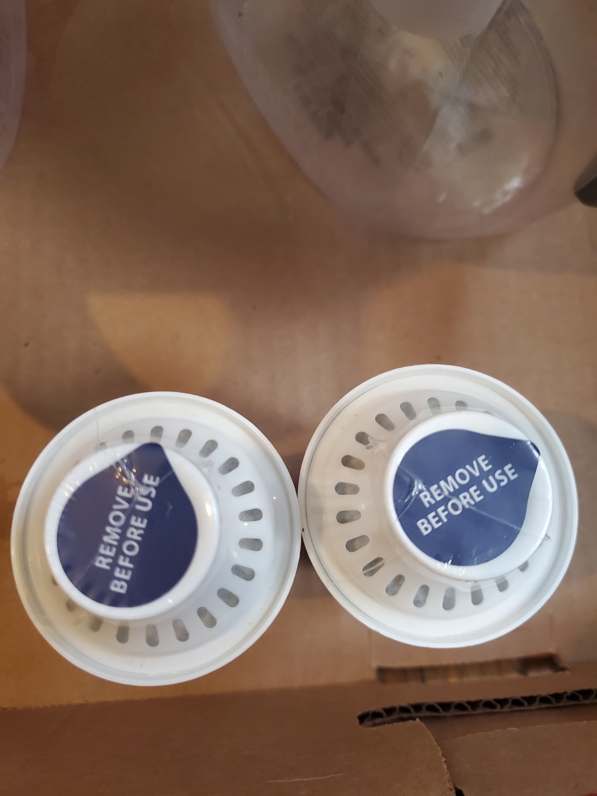 Two Brita filter pitchers with 2 extra new filters