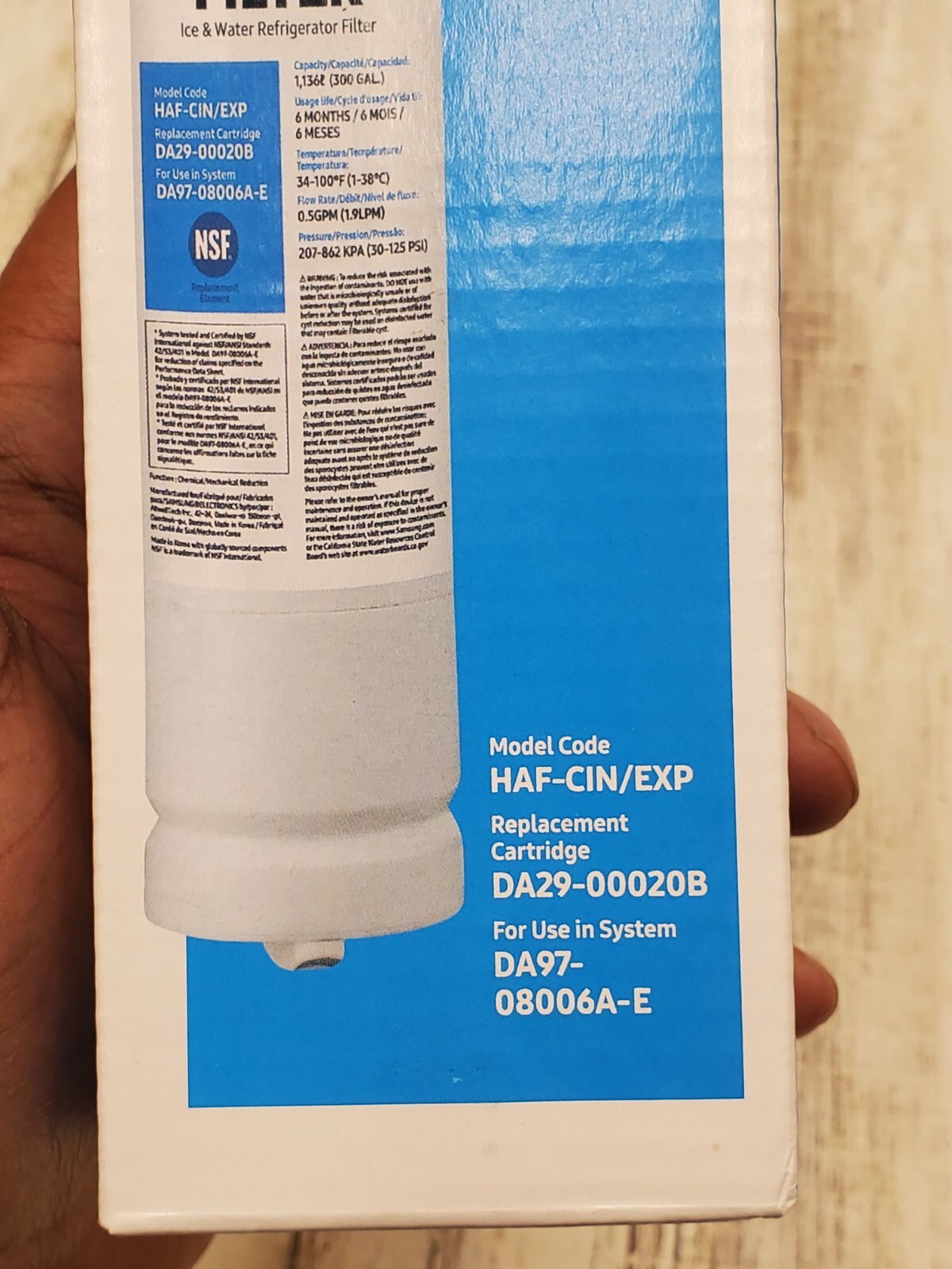 2 Pack Samsung Refrigerator Water Filters DA29-00020B