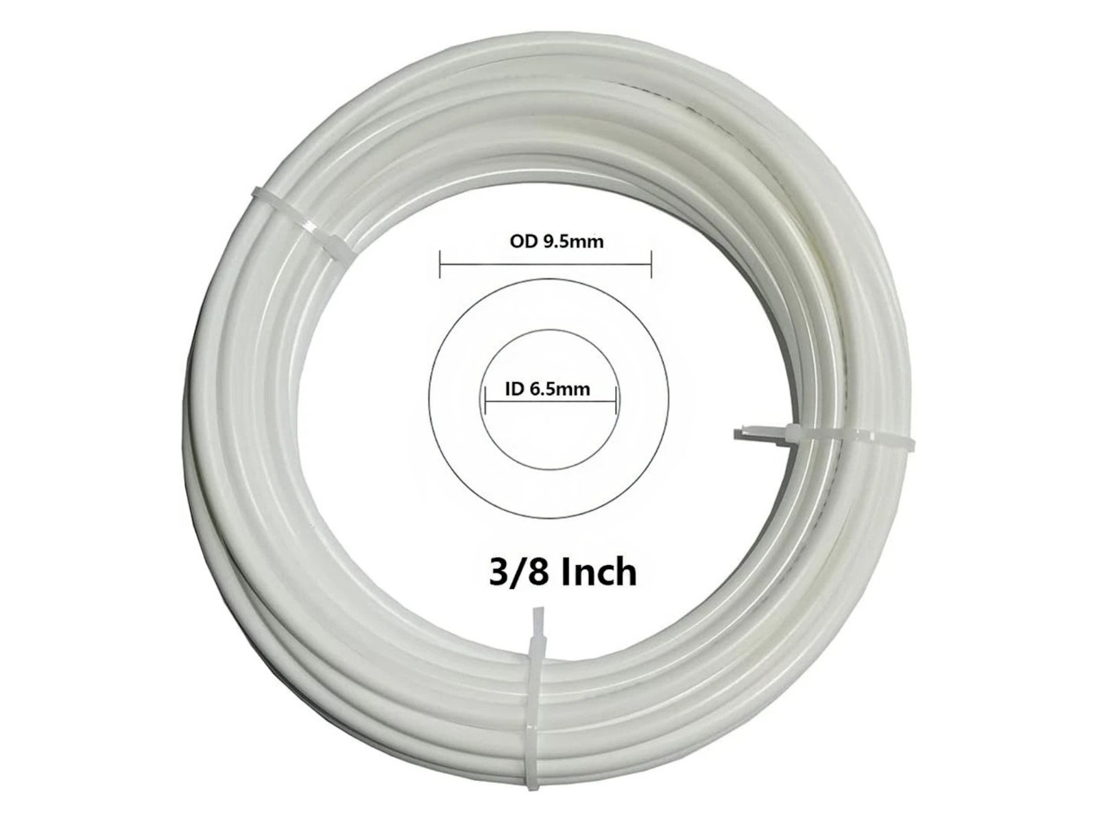 98FT 3/8 Inch O.D. RO Water Tubing, Pipe for Ro, Softener Brine Line