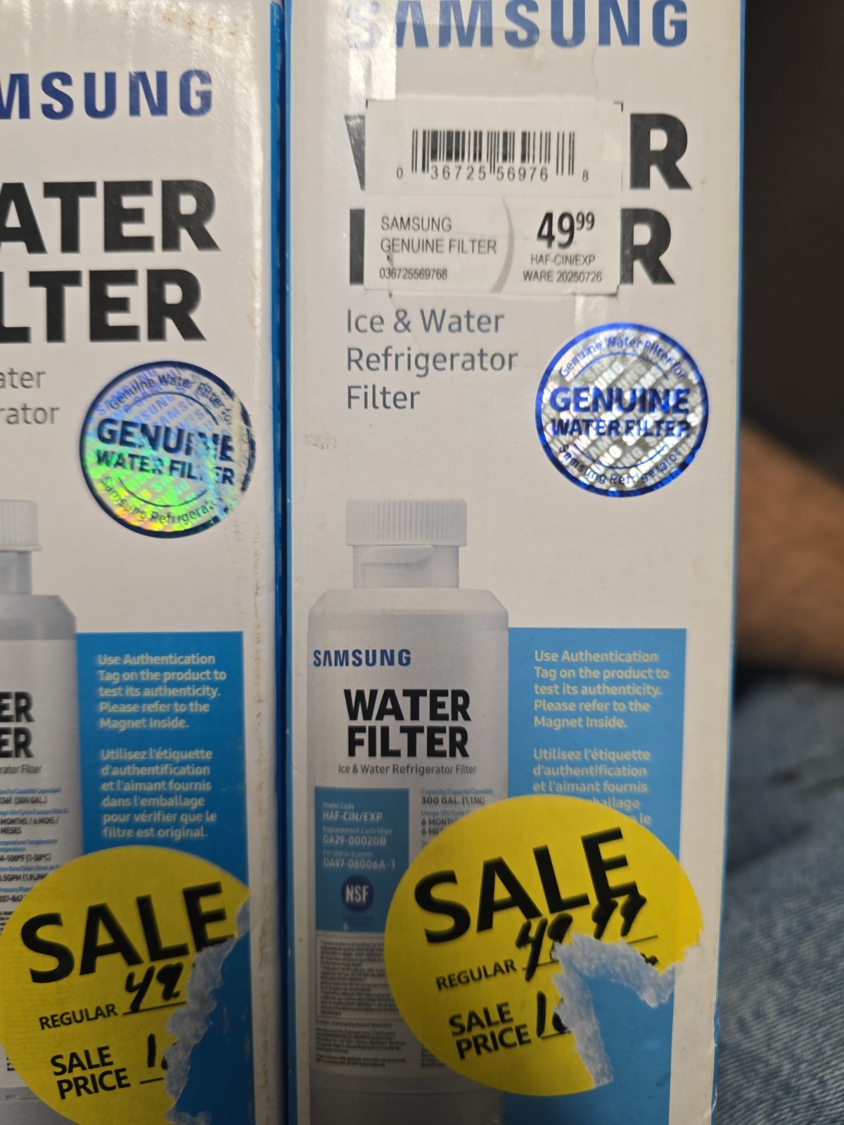 2ea NEW Samsung DA29-00020B HAF-CIN/EXP Refrigerator Ice & Water Filter R2S4