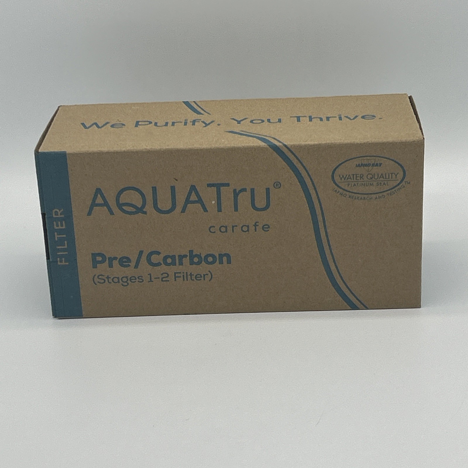 AQUA TRU Carafe AT100 2-Stage Pre/Carbon Filter Reduces Sand Silt Sediment New