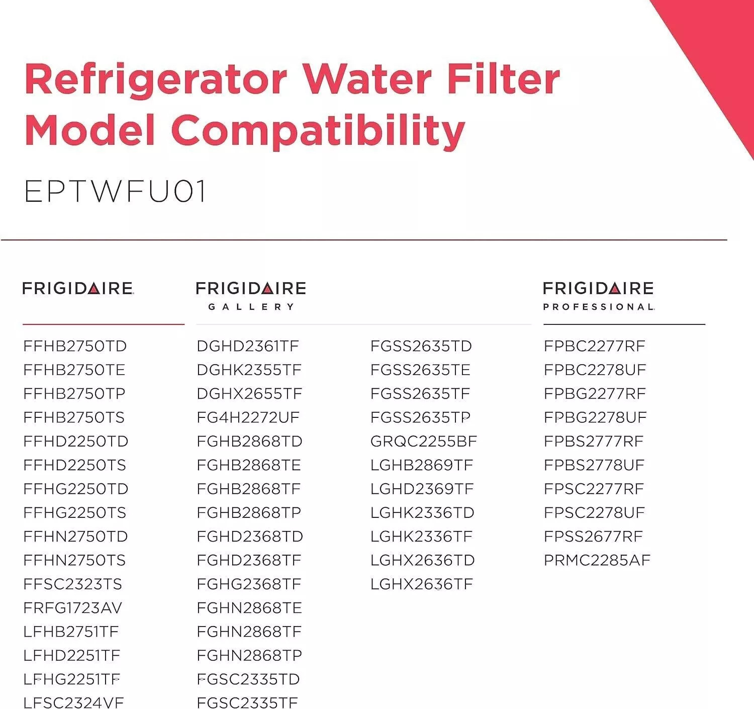 EPTWFU01 PureSource Ultra II Refrigerator Water Filter 4 Pack