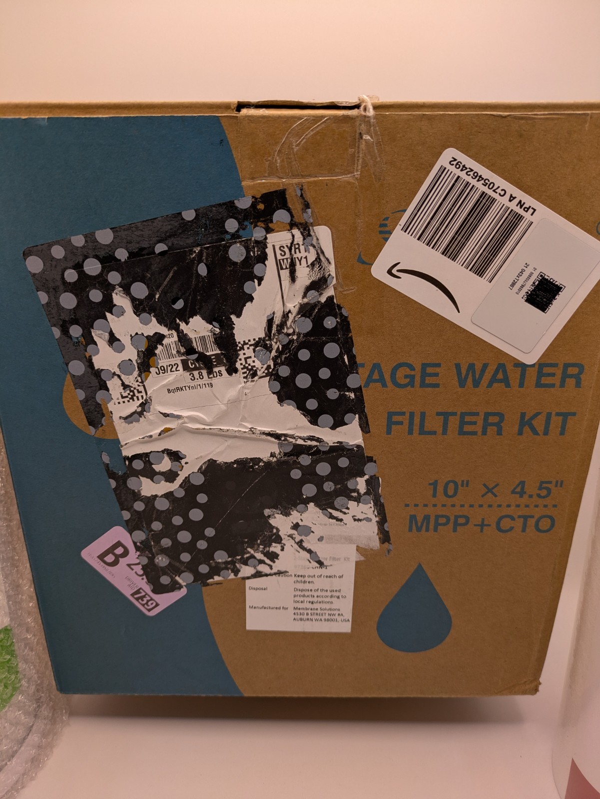 SimPure 2-Stage Water Filter Kit 10″ x 4.5″ MPP + CTO Filters ONLY