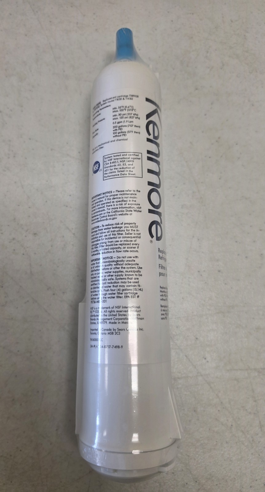 Kenmore 9083 Replacement Refrigerator Water Filter – 3 Pack