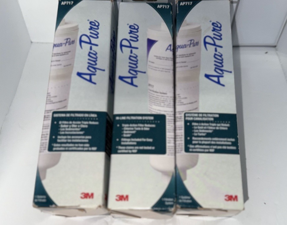 3M Aqua-Pure AP717 Inline Carbon Water Filter Pack of 3
