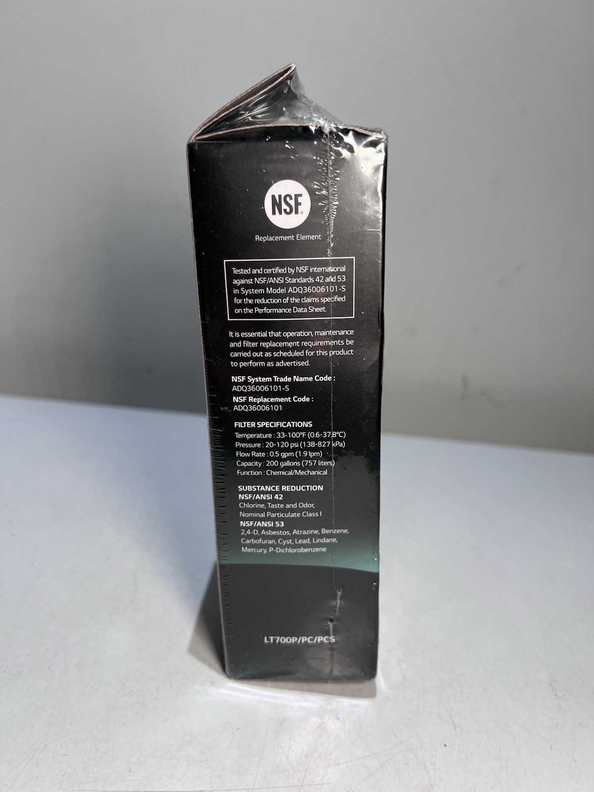 LG LT700P/PC/PCS ADQ360061 Replacement Refrigerator Water Filter New