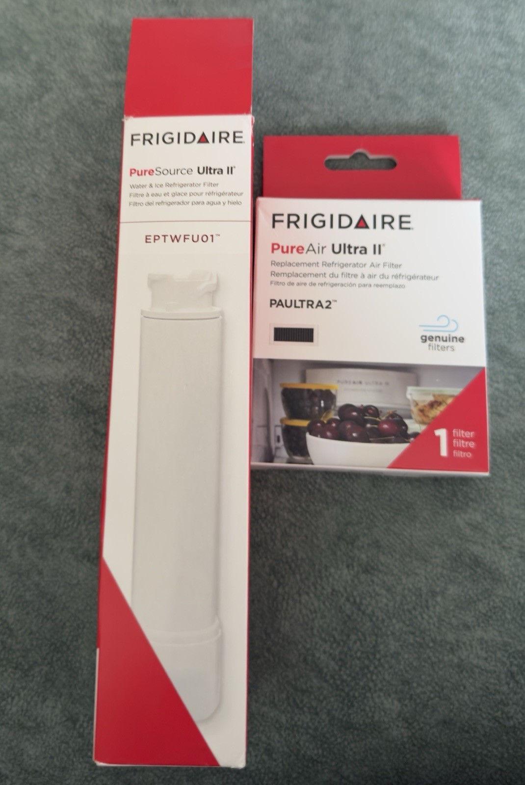 Frigidaire EPTWFU01 Water Filter PAULTRA2 Air Filter Combo 2 Pack OEM Replacemnt