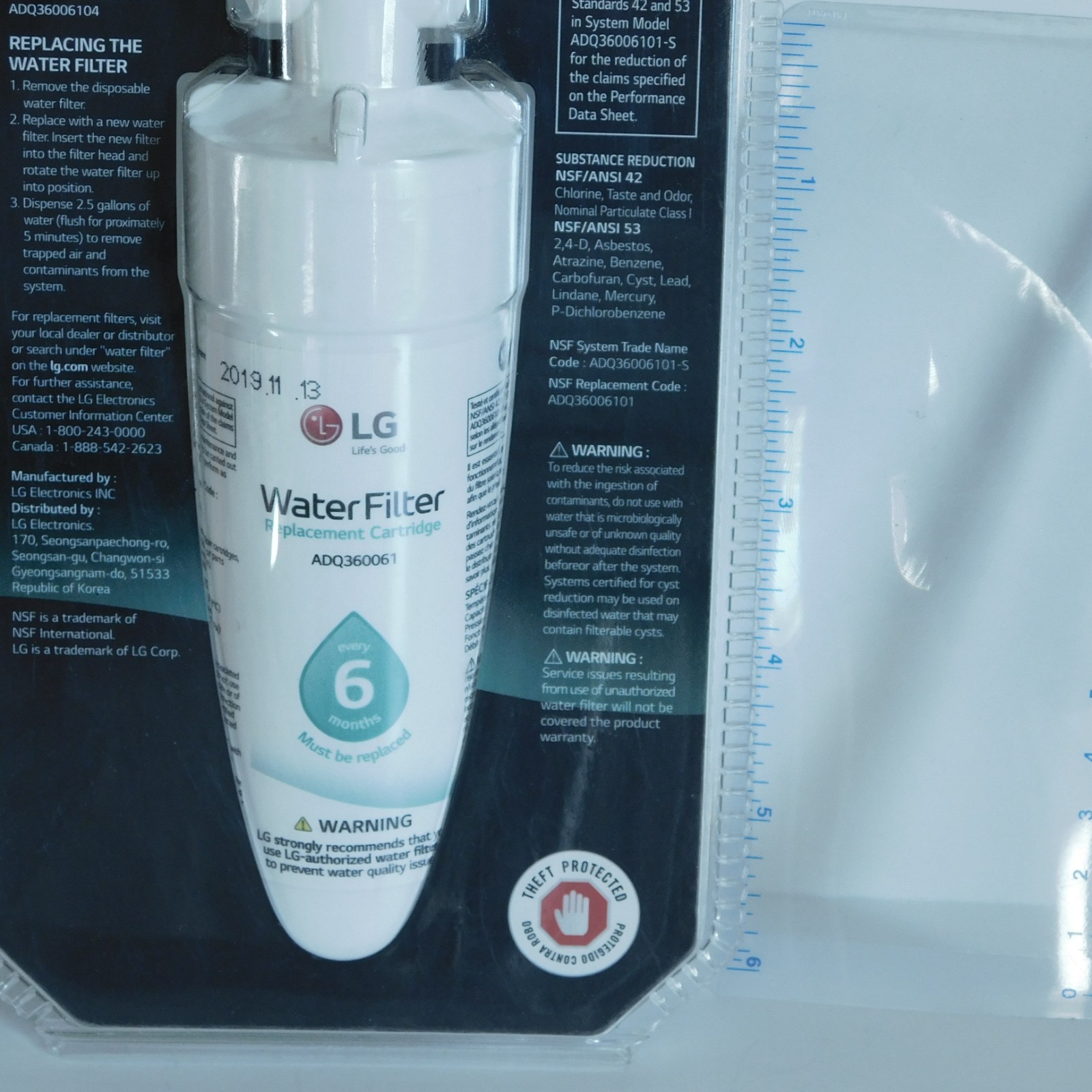 LG water filter LT600P / PC / PCS REPLACEMENT CARTRIDGE