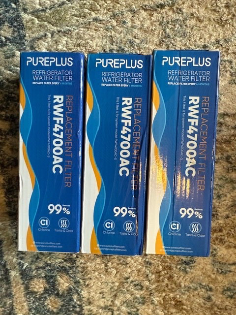 PUREPLUS RWF4700AC Fit for LG LT1000P LT1000 LT1000PC & Air Filter, 3Pack