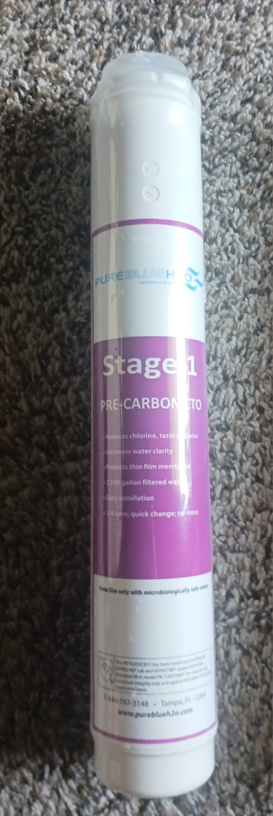 Pure Blue H2O PureBlue H2O Stage 1 Pre-Carbon CTO Reverse Osmosis Filter Sealed