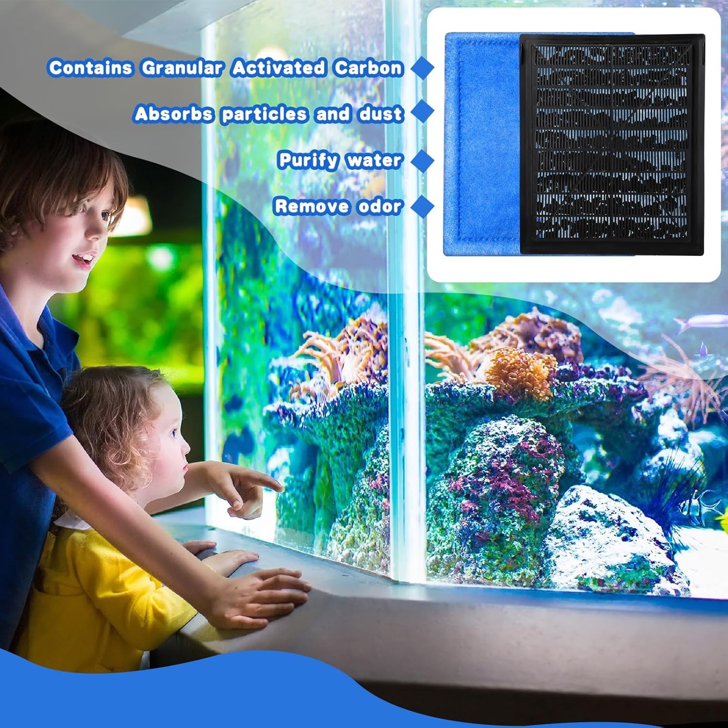 24Pcs Aquatech EZ Change #3 Filter Cartridge 30-60/20-40 Gal Fish Tank Filter…
