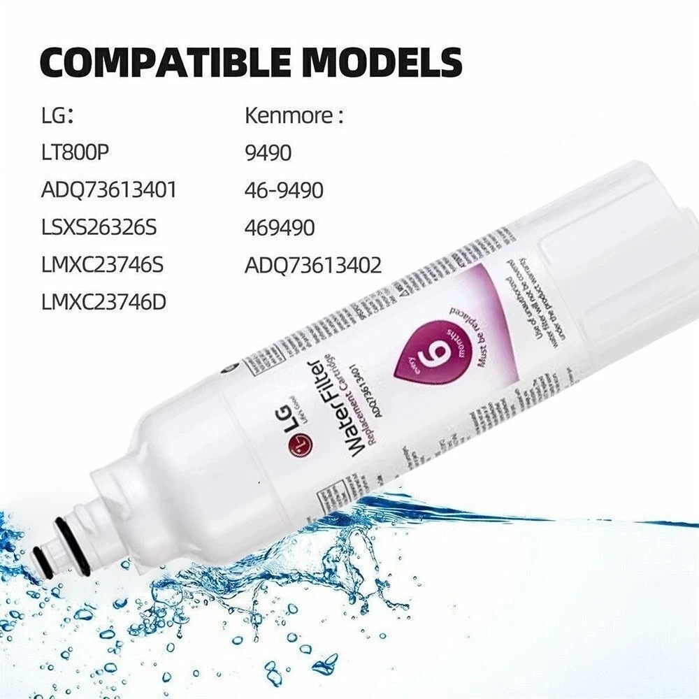 NEW 4PACK ADQ73613401 Refrigerator Water Filter For LG LT800P LT800PC ADQ736134