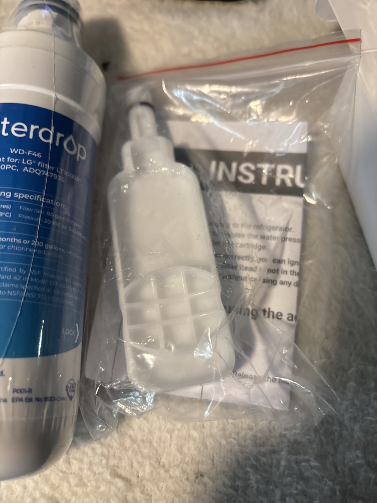 4pk-Waterdrop WD-F46 Water Filters , Tool, Box, Manual NEW