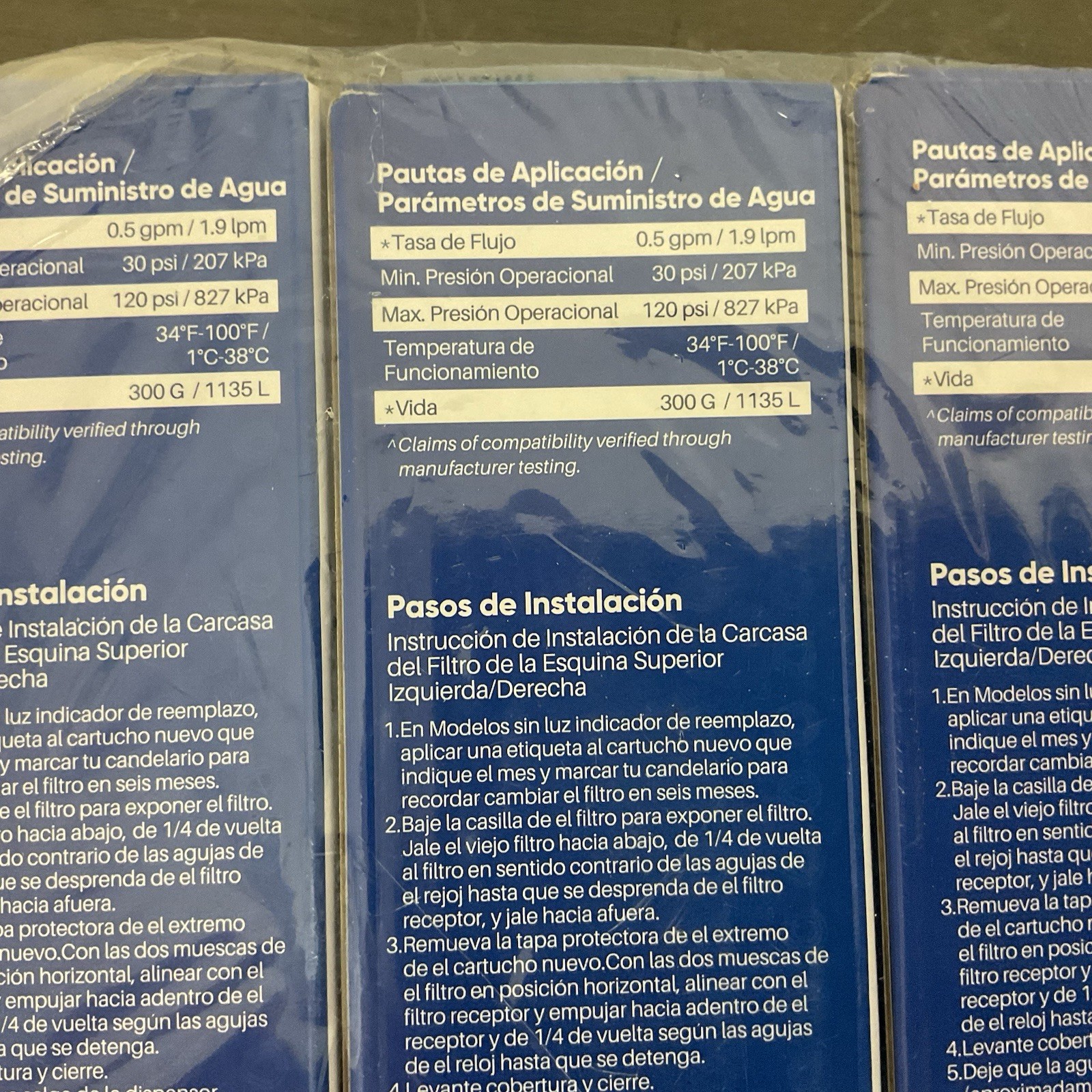 Pureplus Combo Pack: 3 PP-RWF3500A Water Filters & 1 AF004 3-Pack Air Filters