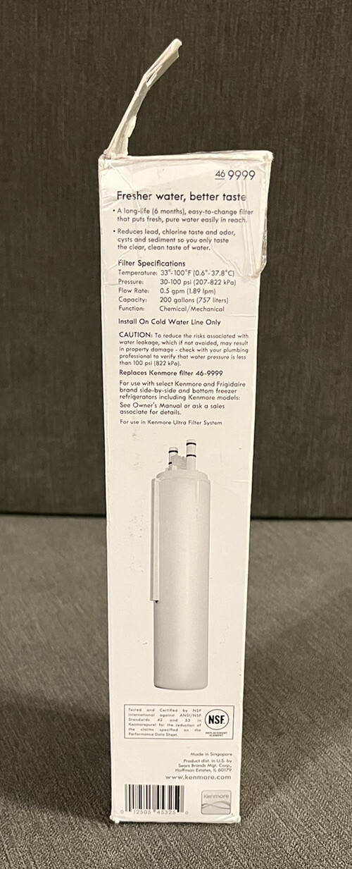 Kenmore 46-9999 Replacement Refrigerator Water Filter – White – 1 Pack