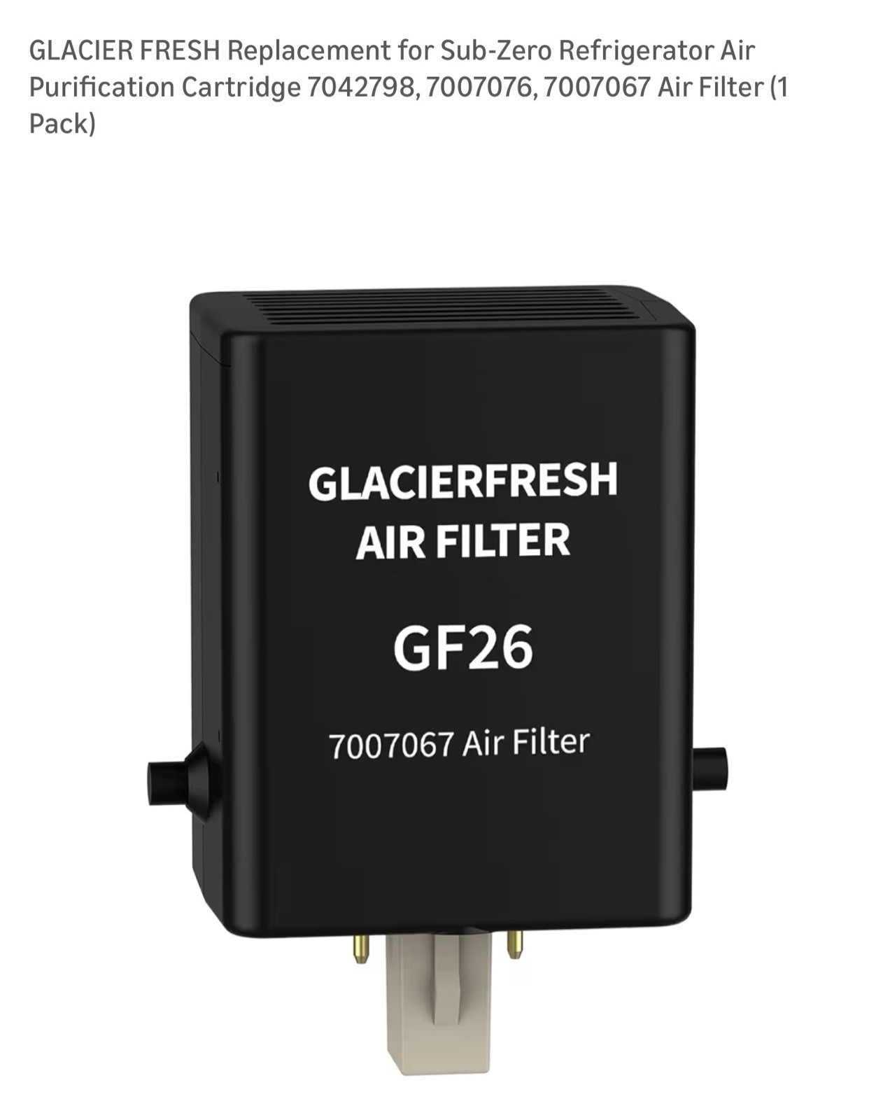 GLACIER FRESH Replacement for Sub-Zero Refrigerator Air Purification Cartridge