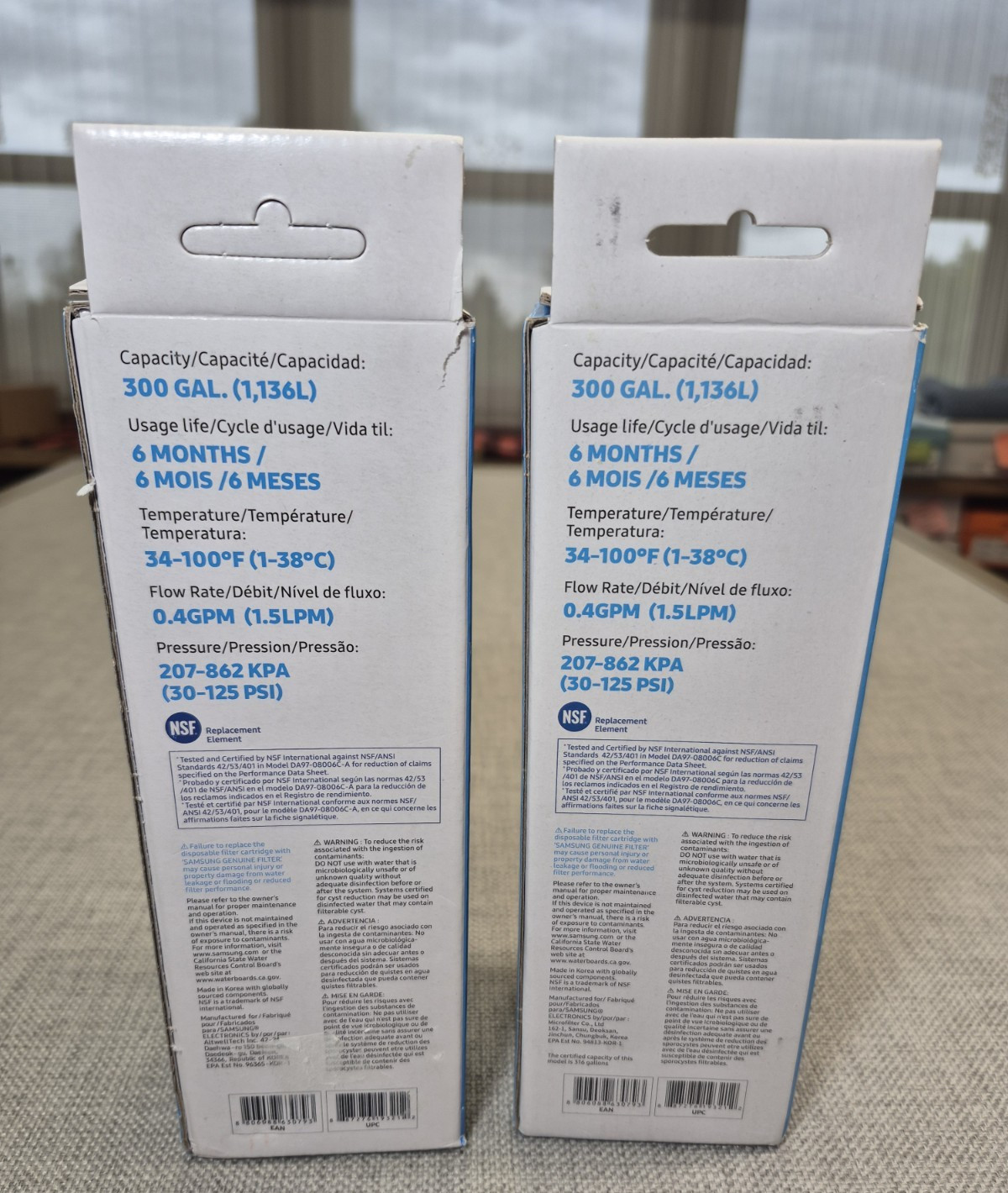 (2-Packs) Genuine Samsung HAF-QIN/EXP Ice Water Filter Refrigerator DA97-17376B