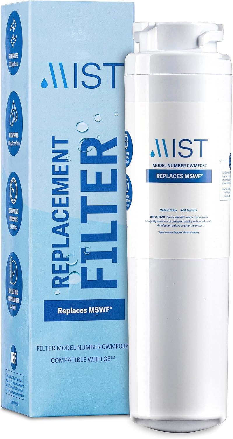 MSWF Refrigerator Water Filter Replacement – NSF Certified & Chlorine Reducing