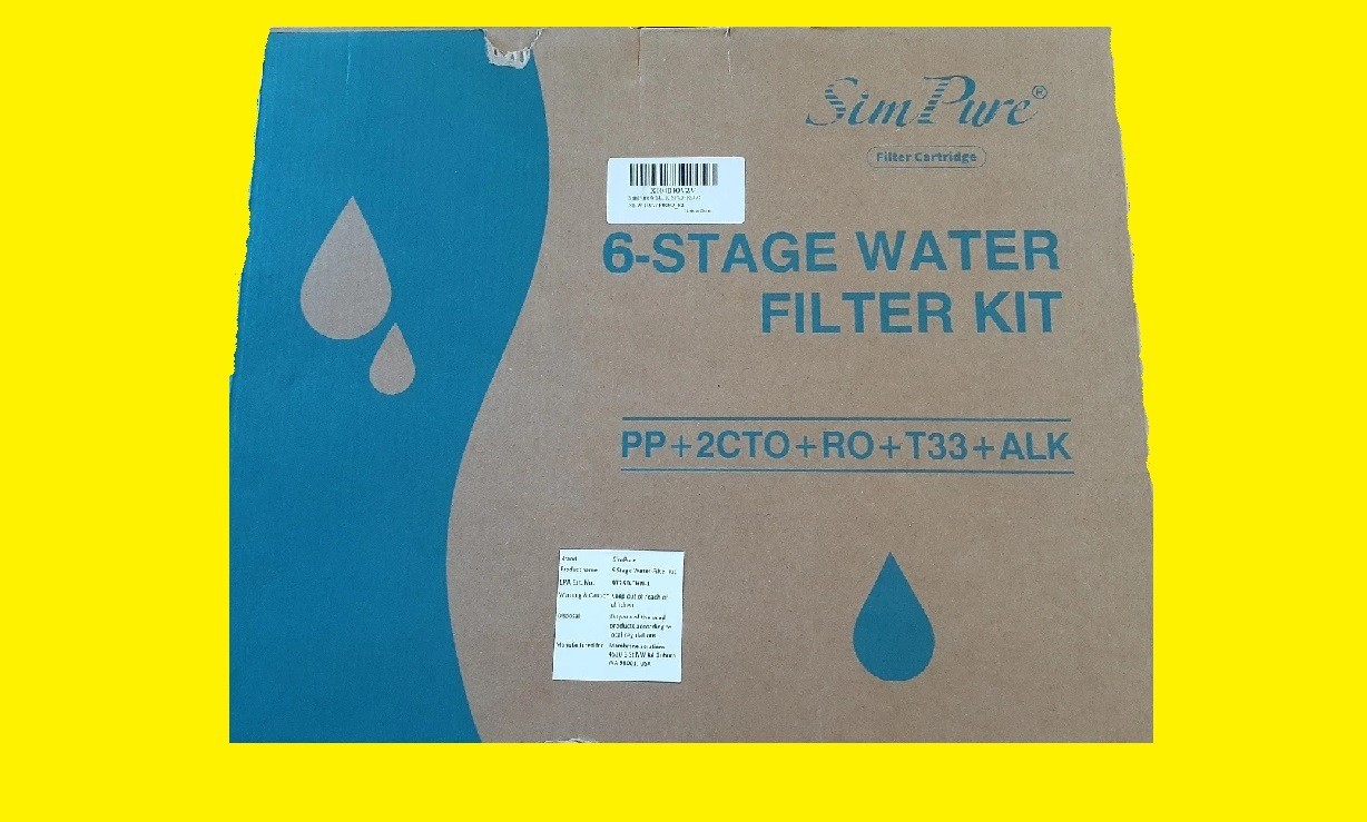 BRAND NEW IN BOX Sim Pure 6-Stage Water Filter Kit