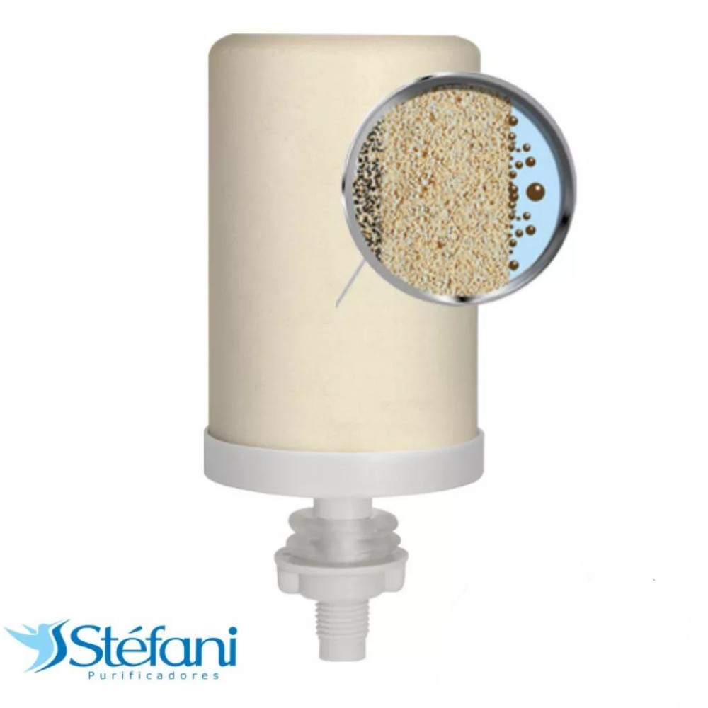 Stefani Ceramica Candle Water Triple Action Clay Filter Kit 4 Units