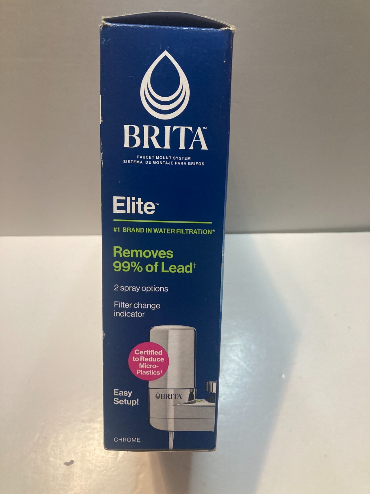 NEW Brita Faucet Water System Chrome SAFF-100 Removes 99% Of Lead