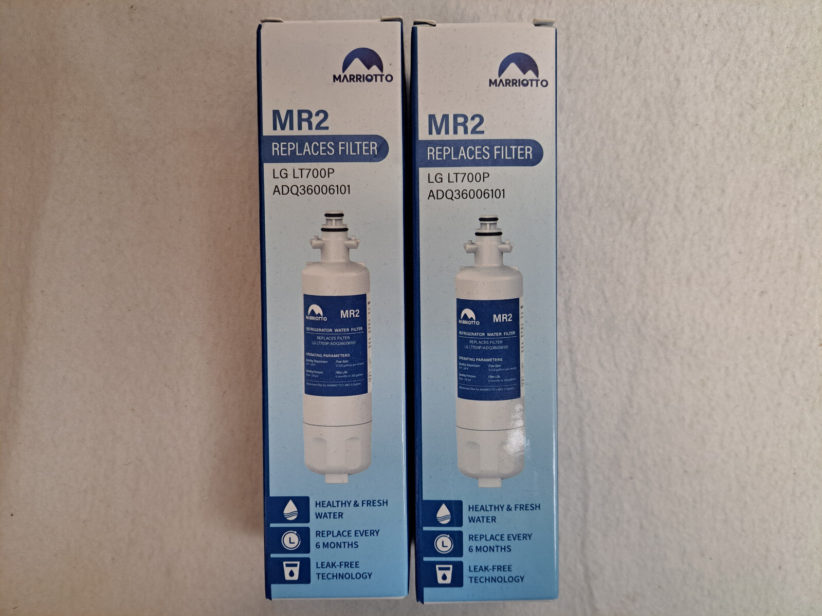 Marriotto – Replacement Refrigerator Water Filter (Lot of 2) #MR2 – Sealed