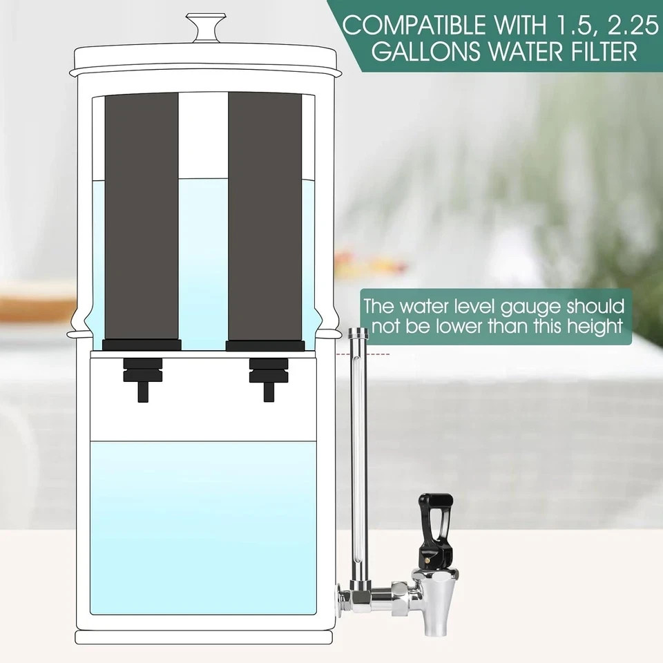 Spigot for Berkey Gravity Fed Water Filtration SystemWaterdrop Alexapure Purewel