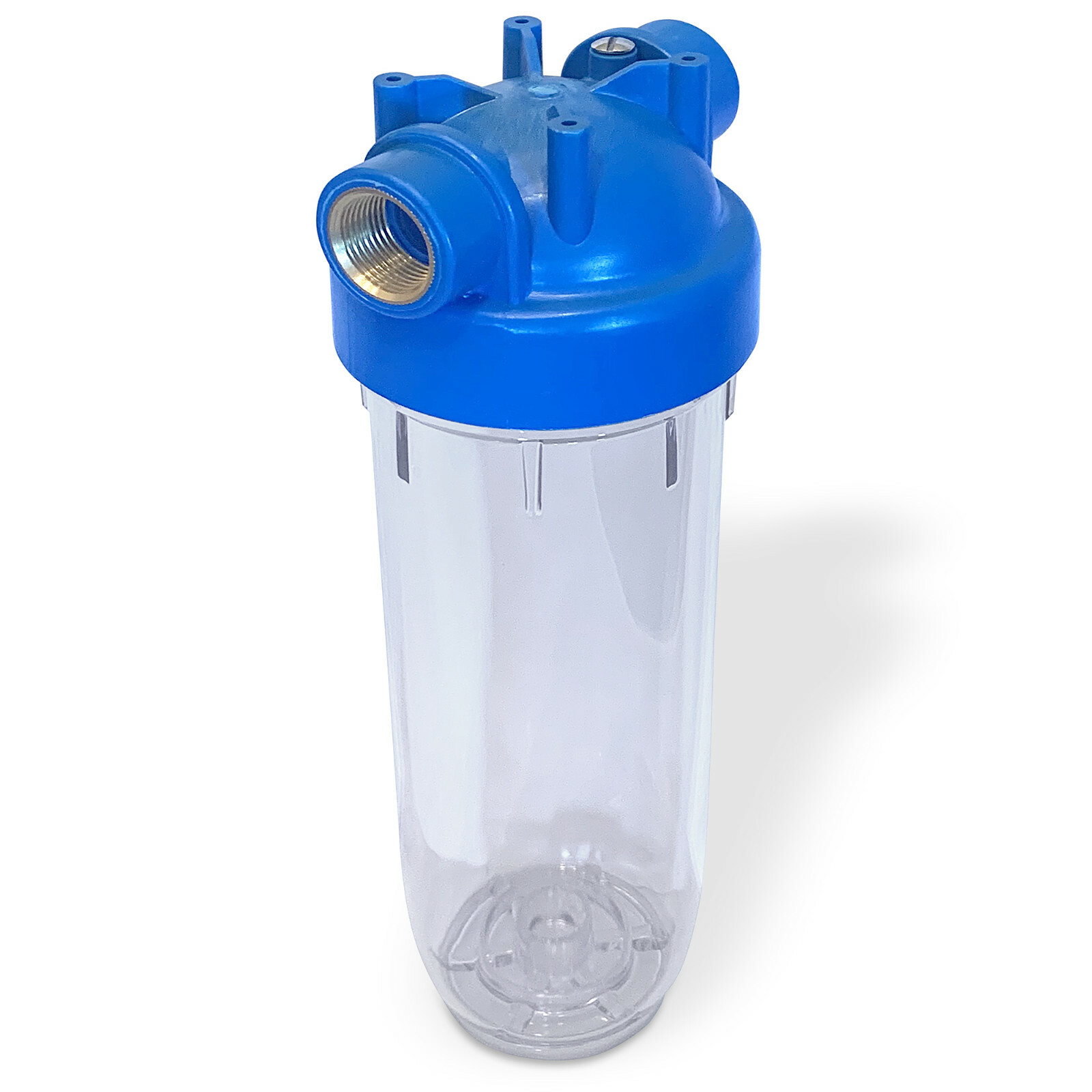 2 European Design Transparent Standard 10 inch Water Filter Housing, 3/4” Port