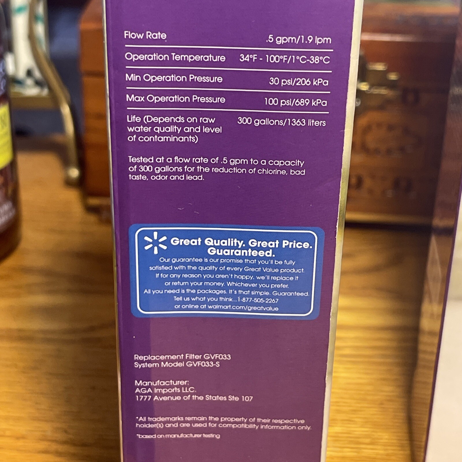 (3) Great Value Refrigerator Water Filter Replaces Ge Model RPWF 6months 300 gal