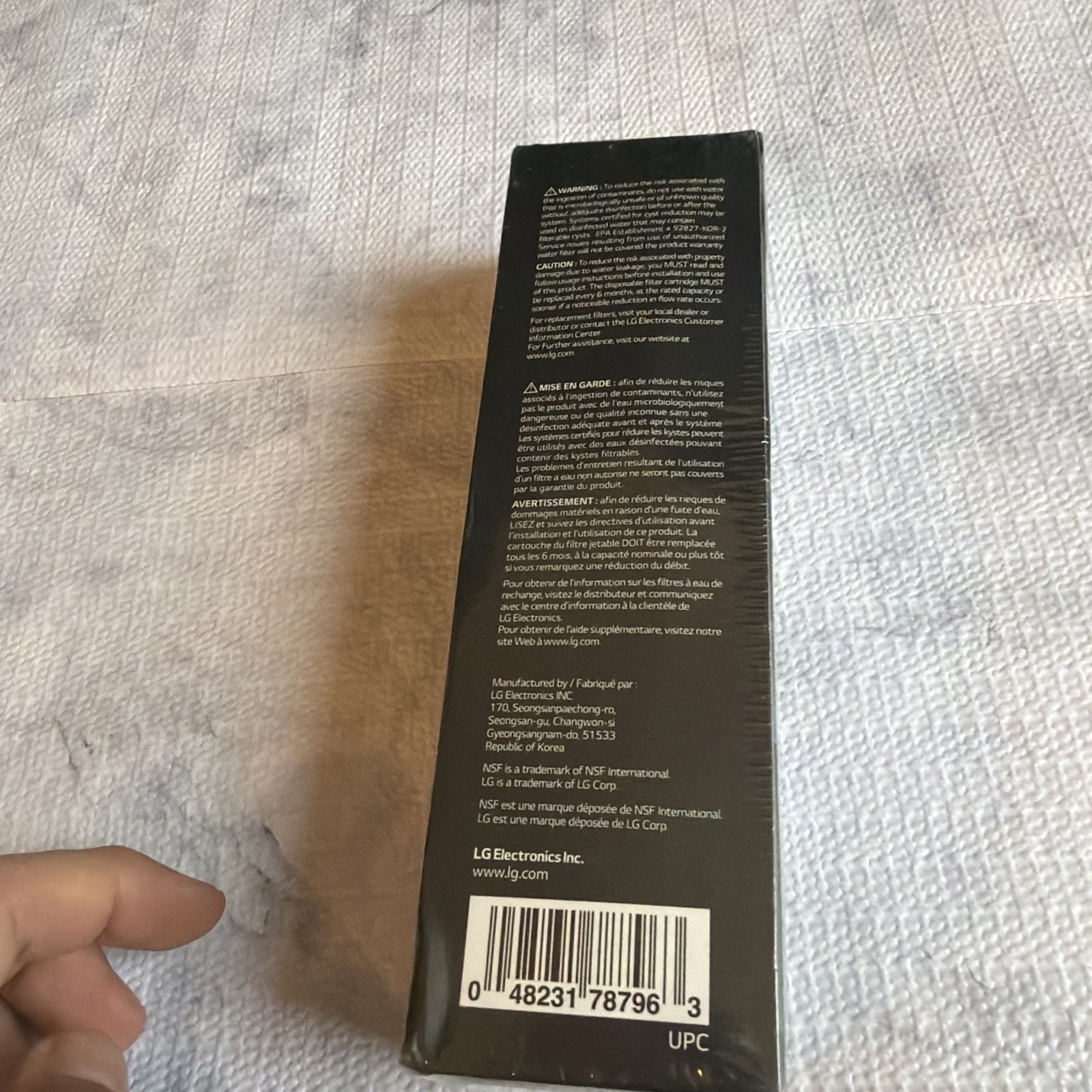 LG LT1000P Water Filter Replacement Cartridge LT1000PC/PCS – NSF (A13)