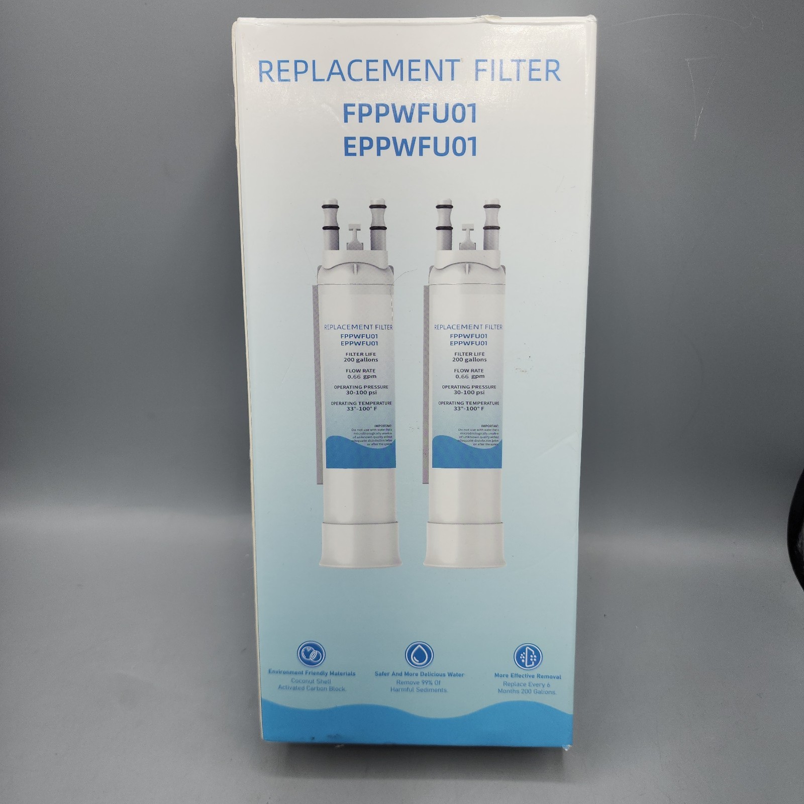 2x For Frigidaire PWF-1 FPPWFU01 EPPWFU01 Refrigerator Water Ice Filter