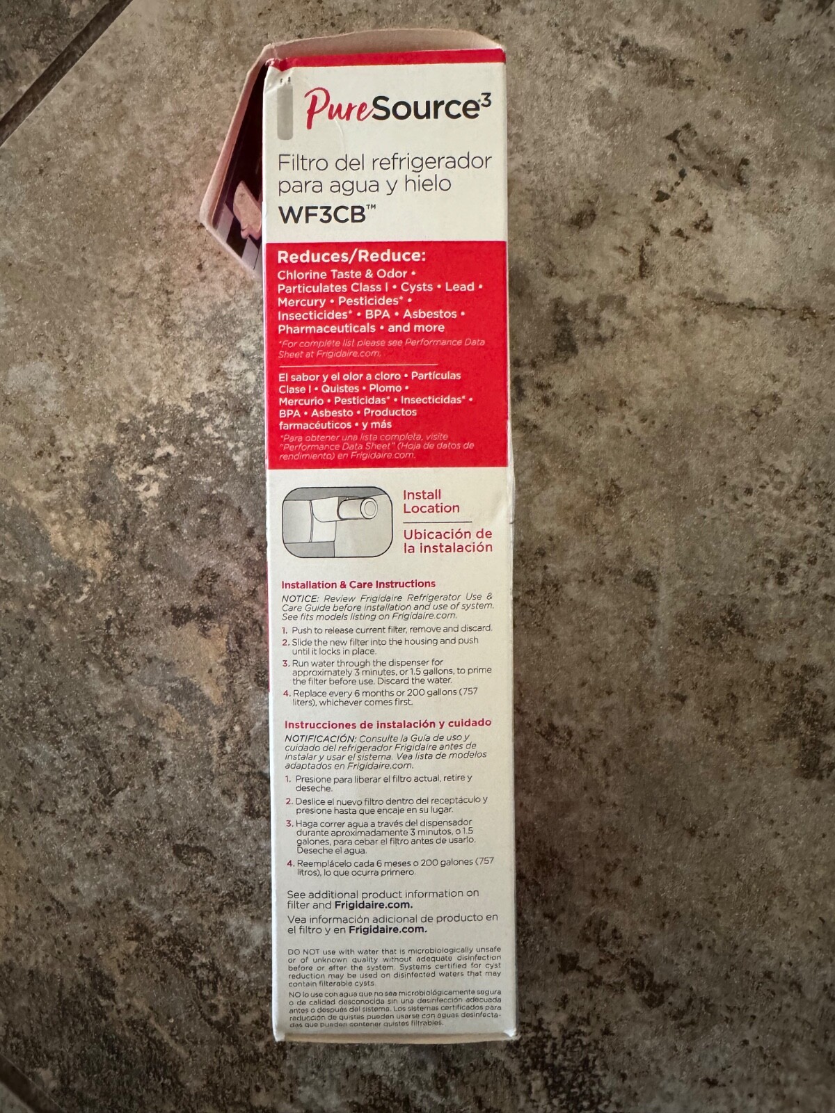1 PCS Frigidaire WF3CB Refrigerator PureSource 3 Water & Ice Filter US